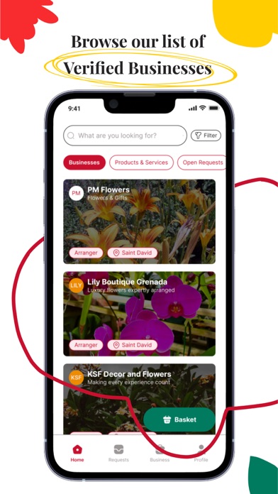 Screenshot 1 of Pure Flowers App