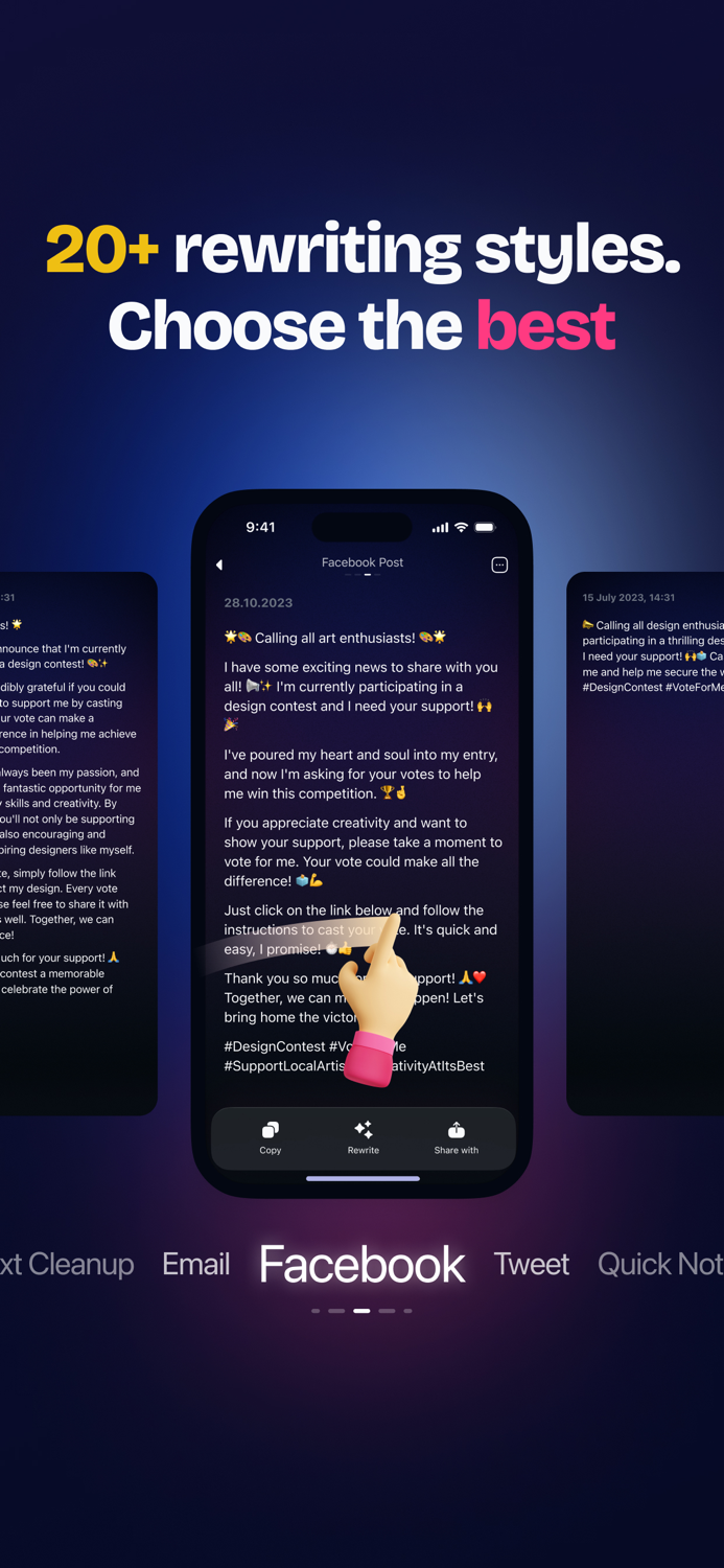 Letterly Voice to Clear Text