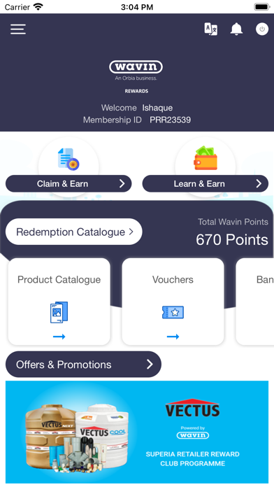 Wavin India Rewards Screenshot