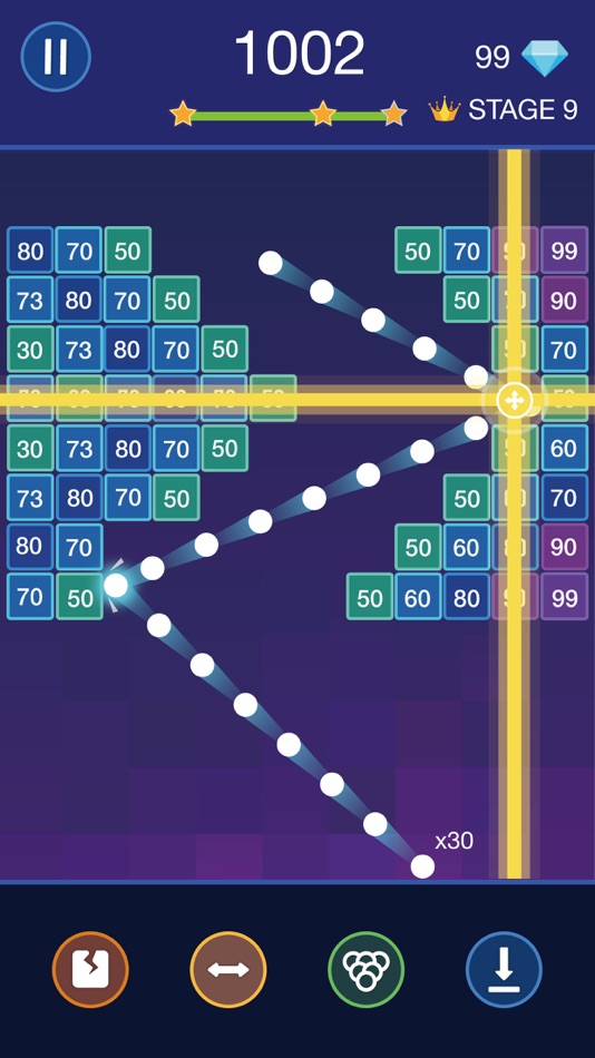 #3. Bricks Breaker - Glow Balls (iOS) 由: BIG CAT PTE. LTD.