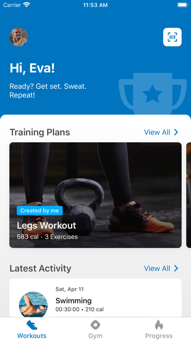 Club Fit. Screenshot