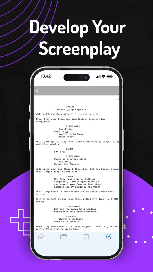 #1. Stratword - Script Writing (iOS) By: Patrick Pierre