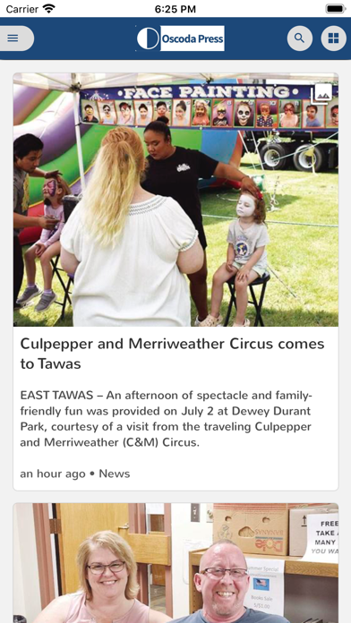 Oscoda Press eEdition Screenshot
