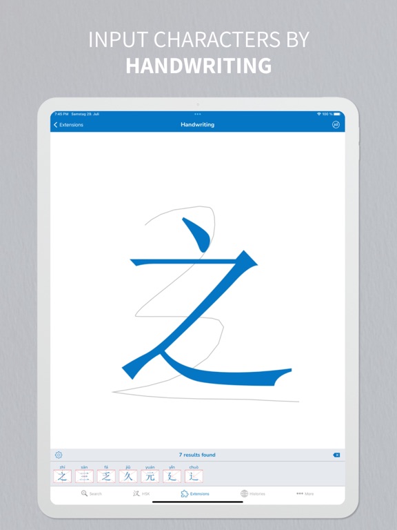 Chinese Mandarin Handwriting iPad screenshot 4 - Education app