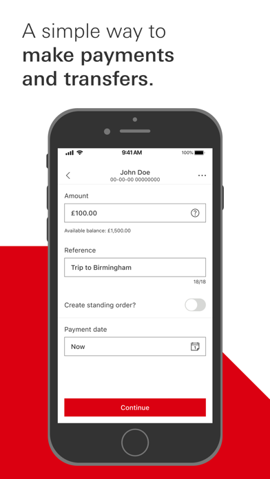 HSBC UK Mobile Banking Screenshot