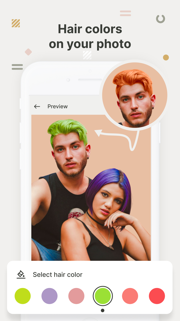 Hair Style and Colour Changer