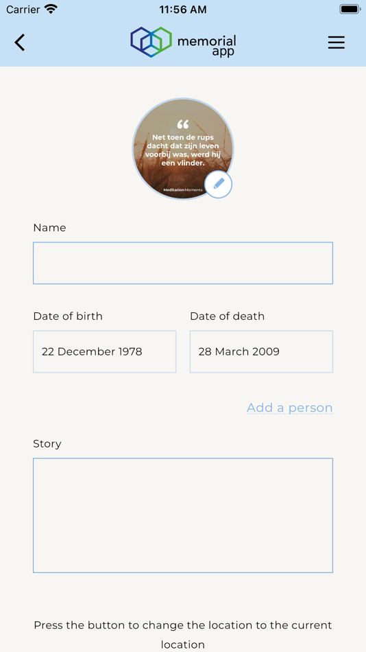 #3. Memorial App (iOS) 由: Innervate Services B.V.