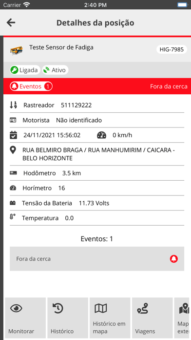 Rocarsat Rastreamento Screenshot