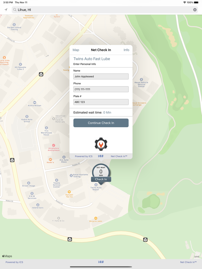 Twins Auto Fast Lube Check In