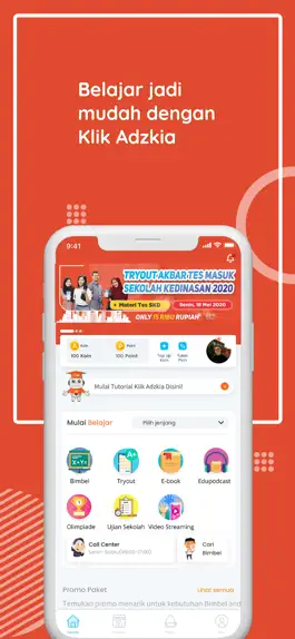 Game screenshot Bimbel Online Klik Adzkia apk