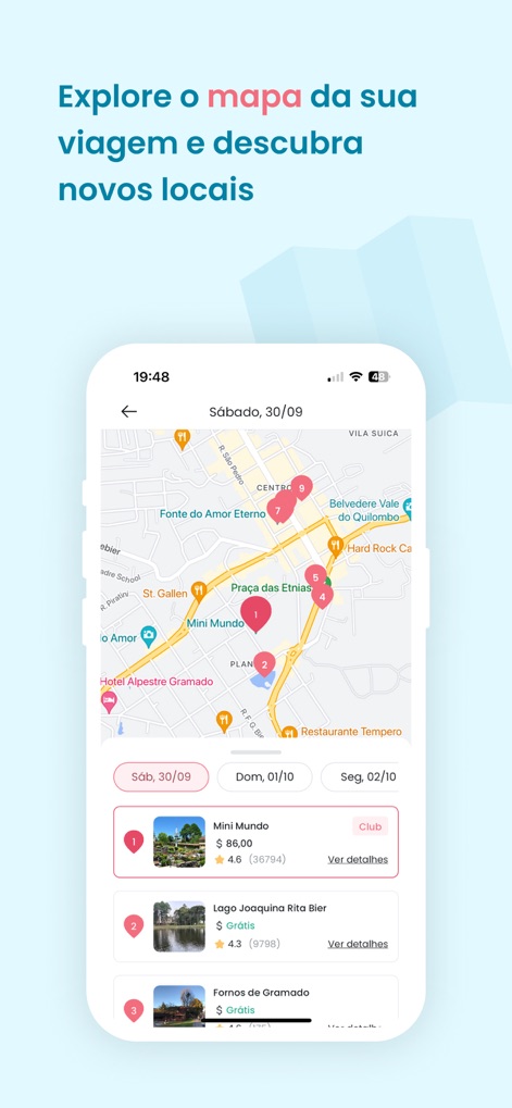 Roterin - This tool presents an interactive map highlighting points of interest, seamlessly integrated with the daily activity schedule for easy navigation.