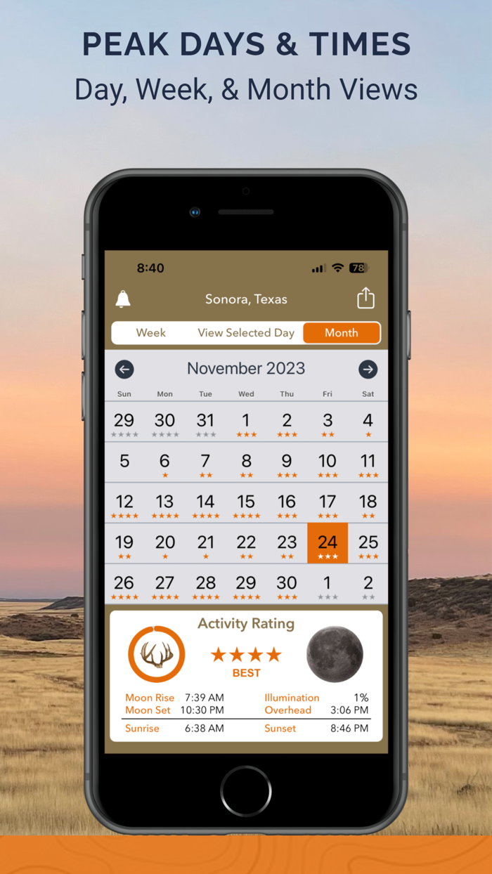 iSolunar™ Hunt and Fish Times