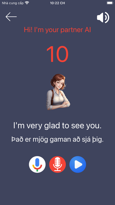 Learn Icelandic Phrases Pro Screenshot