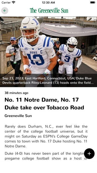 The Greeneville Sun Screenshot