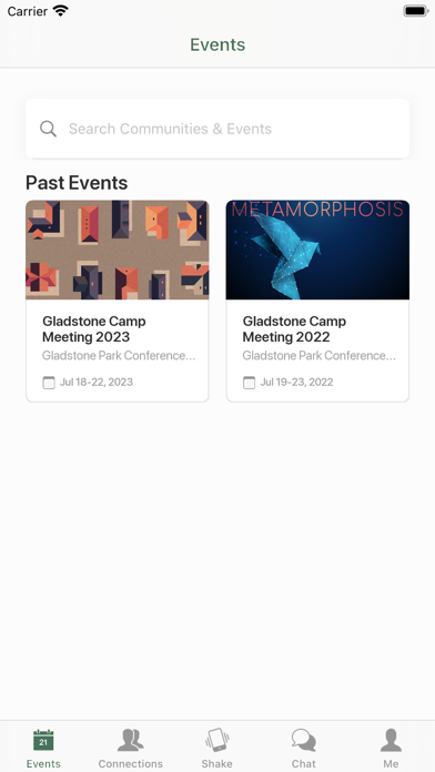 Gladstone Camp Meeting Screenshot