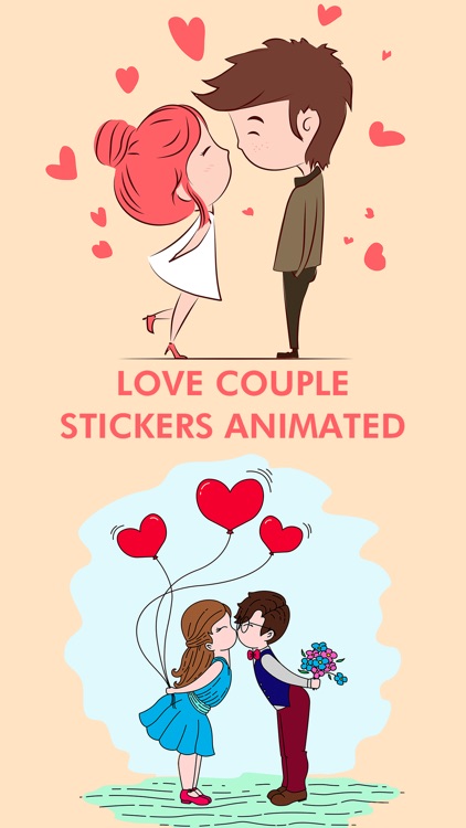 Love Couple Stickers Animated