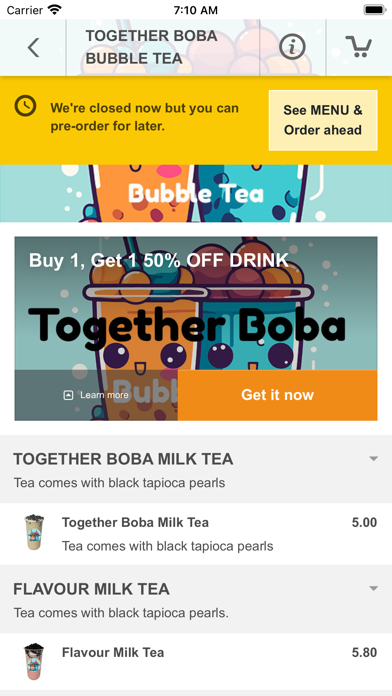 Together Boba Bubble Tea Screenshot