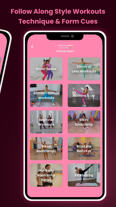 Jeanette's Healthy Living Club Screenshot