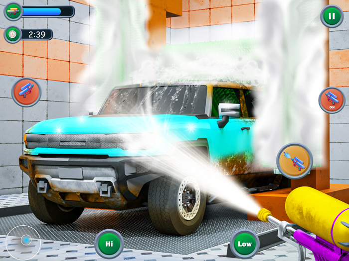 Power Car Wash Cleaning Games