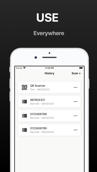 QR Code & Barcode Scanner app. Screenshot