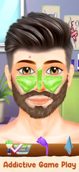 Game screenshot Beard Salon Hair Cutting Game apk