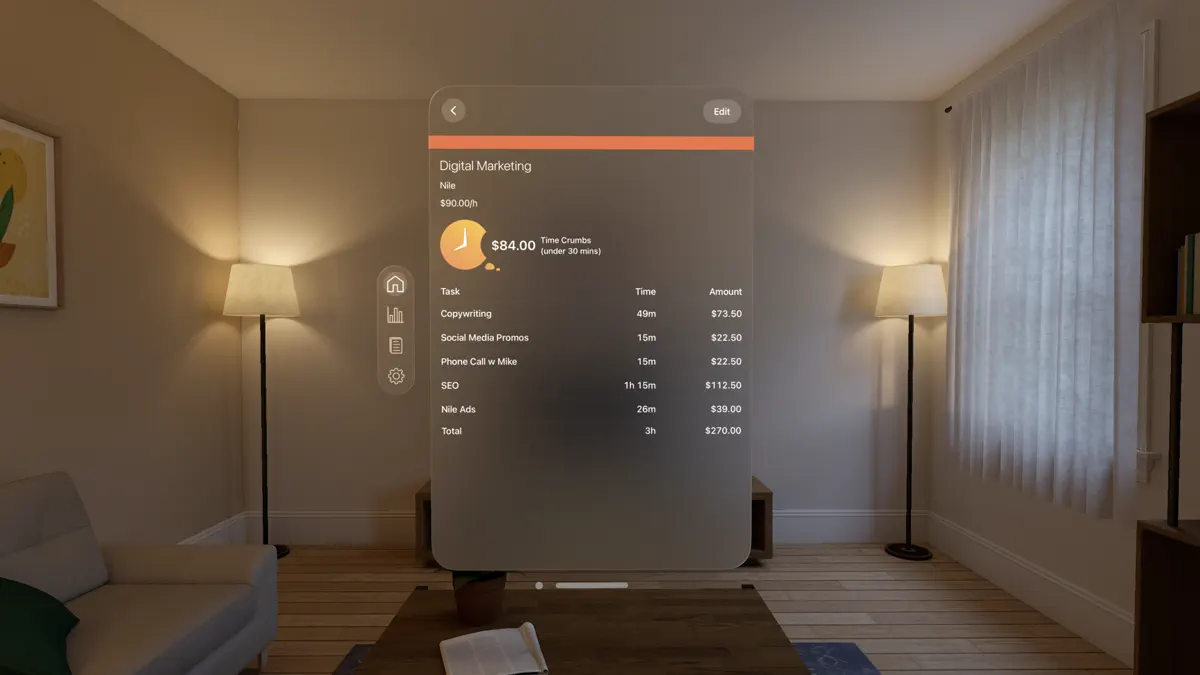 TimeCrumbs screenshot 2