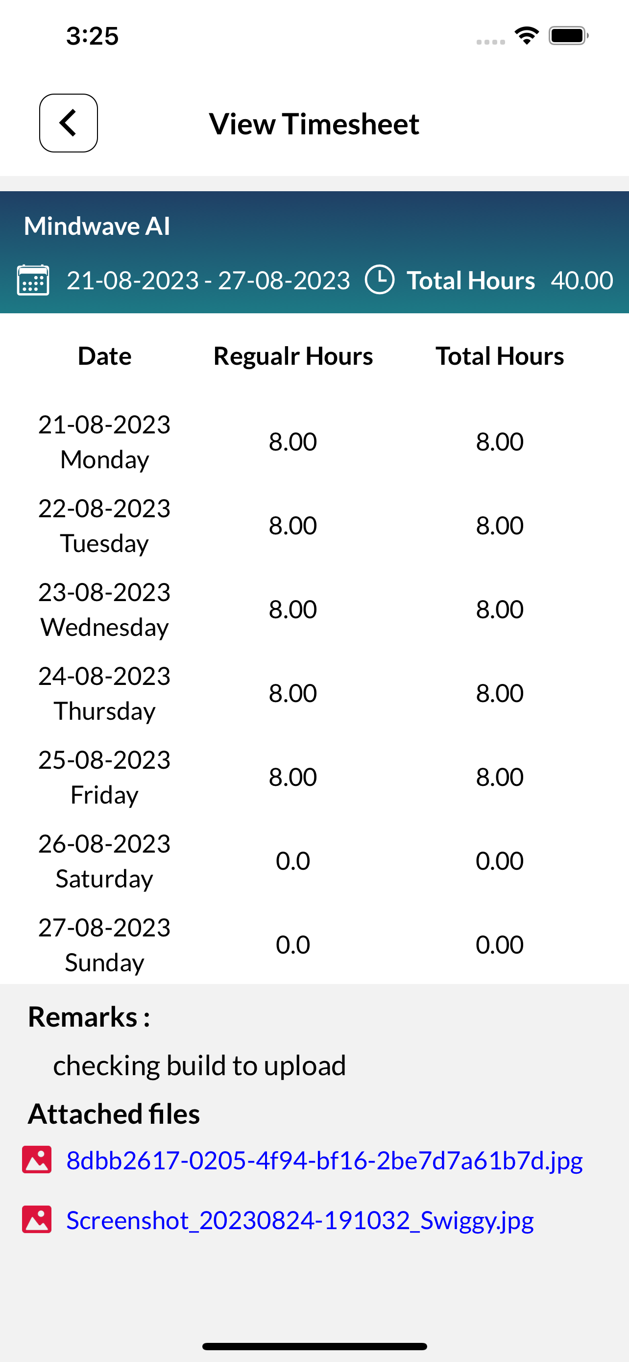 Timesheet!!