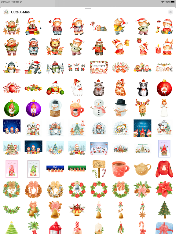 Cute Watercolor Christmasのおすすめ画像5