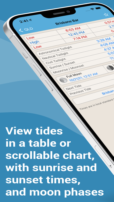 Screenshot #1 pour Tide Times AU - Tide Tables