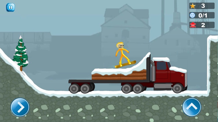 Stickman Luge - Winter Games! screenshot-3