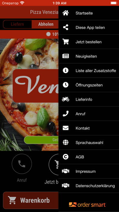 Pizzeria Venezia Hiddenhausen Screenshot