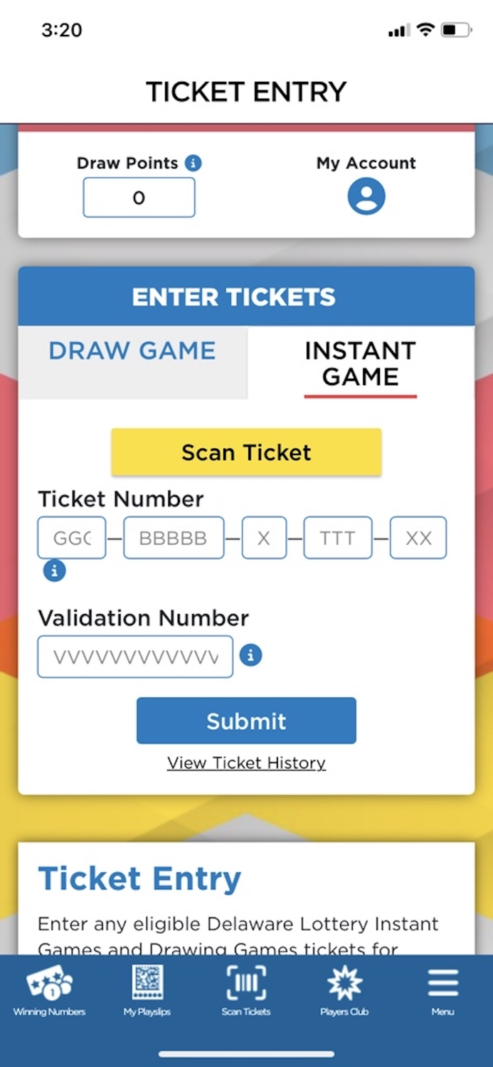 DE Lottery Players Club