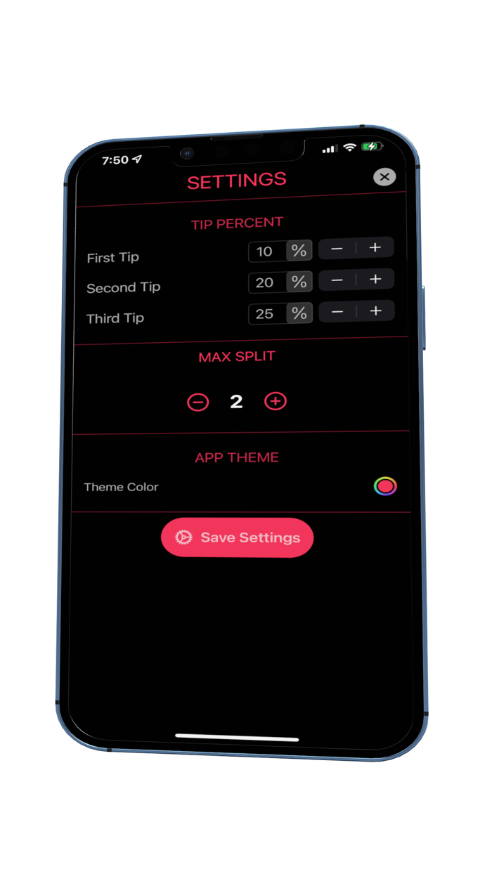 Split Tip Calculator