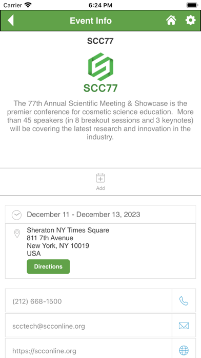 Society of Cosmetic Chemists Screenshot