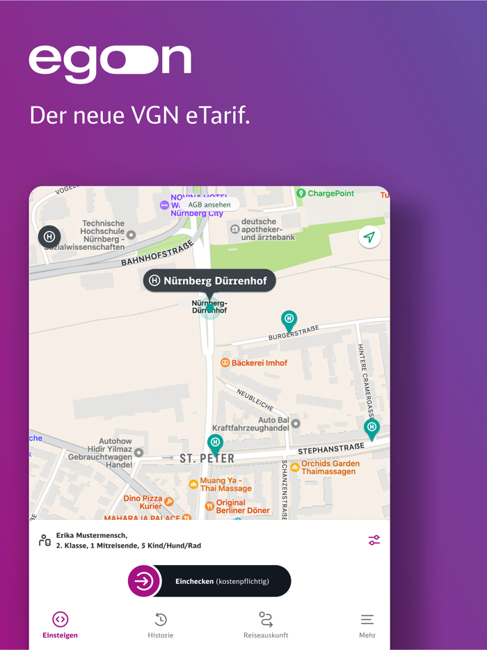 egon – der VGN eTarif