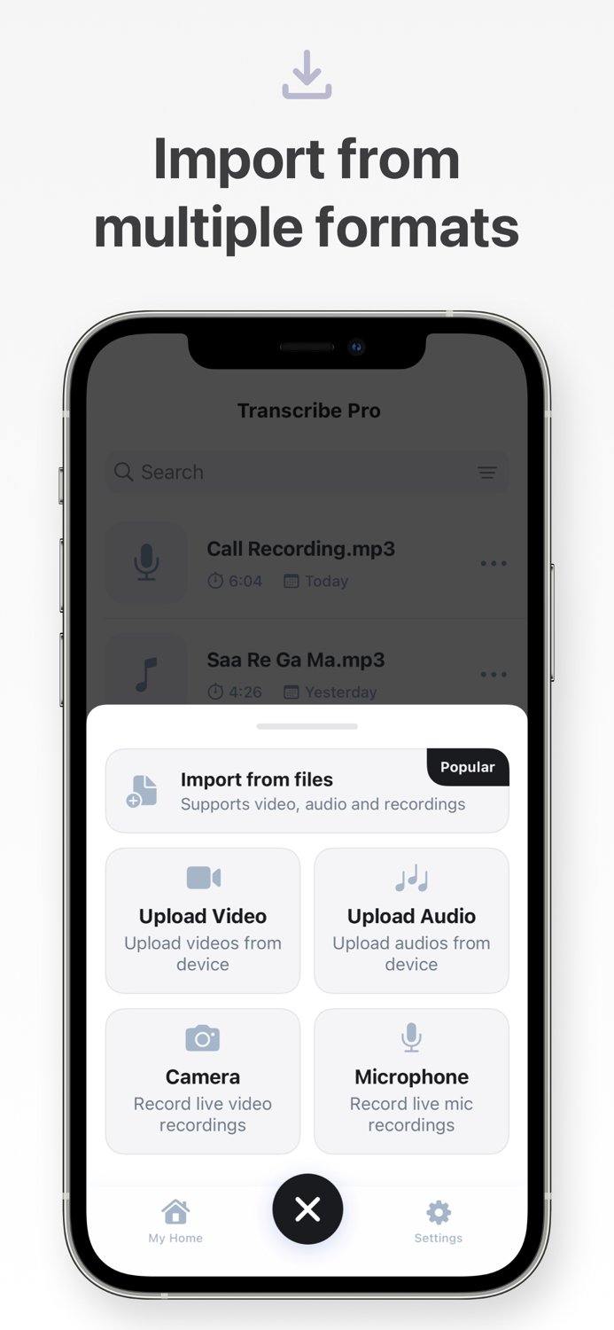 AI Transcribe Voice to text