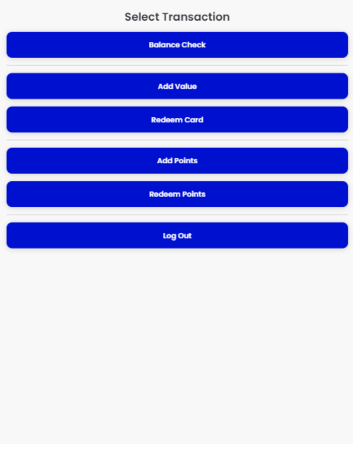 WorldGiftCard Terminal