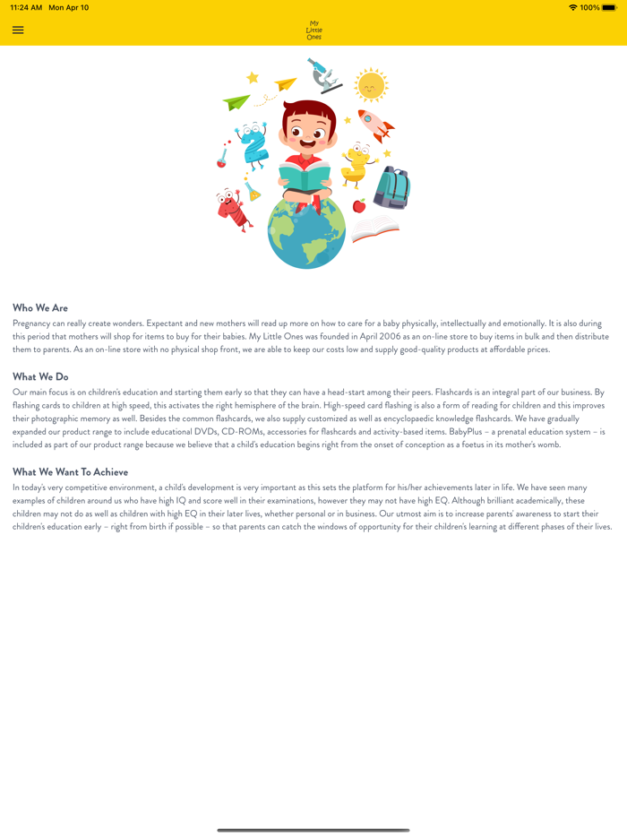 My Little Ones Flash Cards