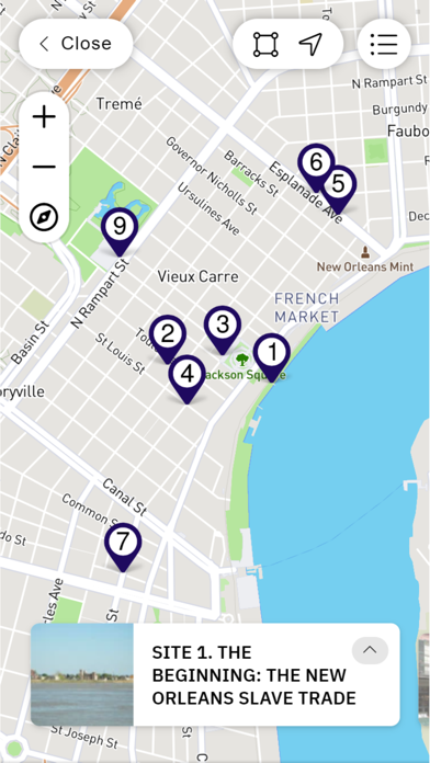 New Orleans Slave Trade App Screenshot