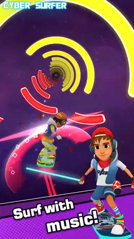 Game screenshot Cyber Surfer: EDM & Skateboard apk