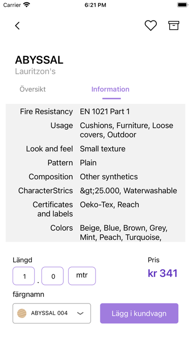 Fibes Fabric Finder Screenshot
