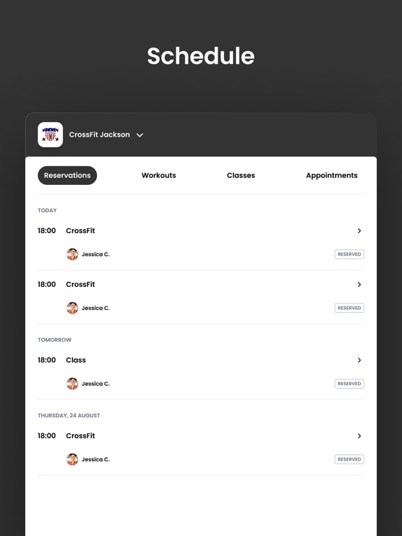 CrossFit Jackson iPad screenshot 5 - Health & Fitness app