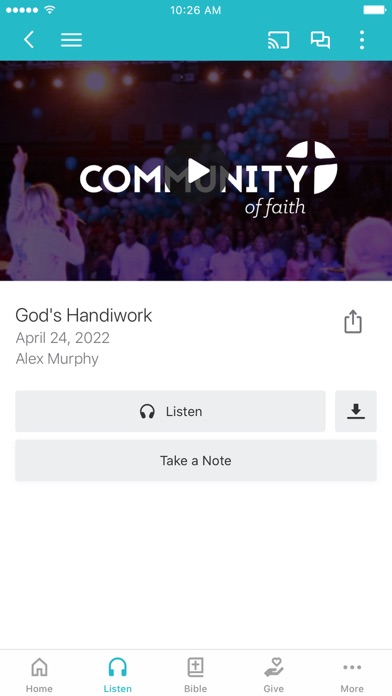 Community of Faith Churches Screenshot