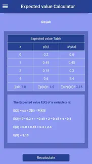 expected value calculator iphone screenshot 2