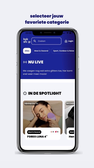 Kijkshop Live Shopping Screenshot