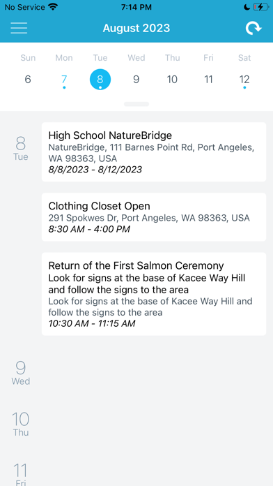 Lower Elwha Camp Crier Screenshot