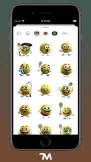 tennis faces stickers iphone screenshot 2