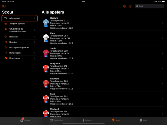 FPL Fantasy Football Manager iPad app afbeelding 5