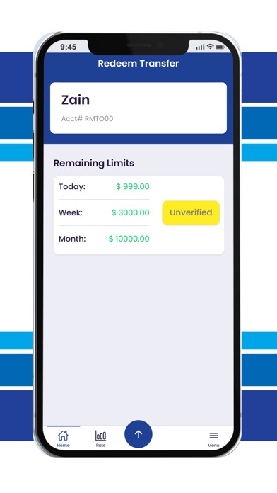 Redeem Money Transfer Screenshot