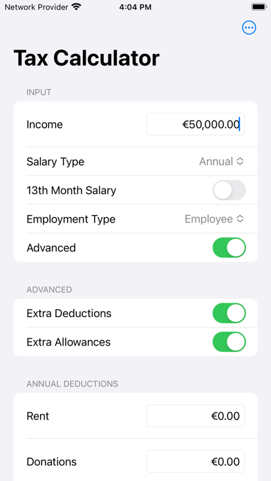 Cyprus Tax Calculator Screenshot